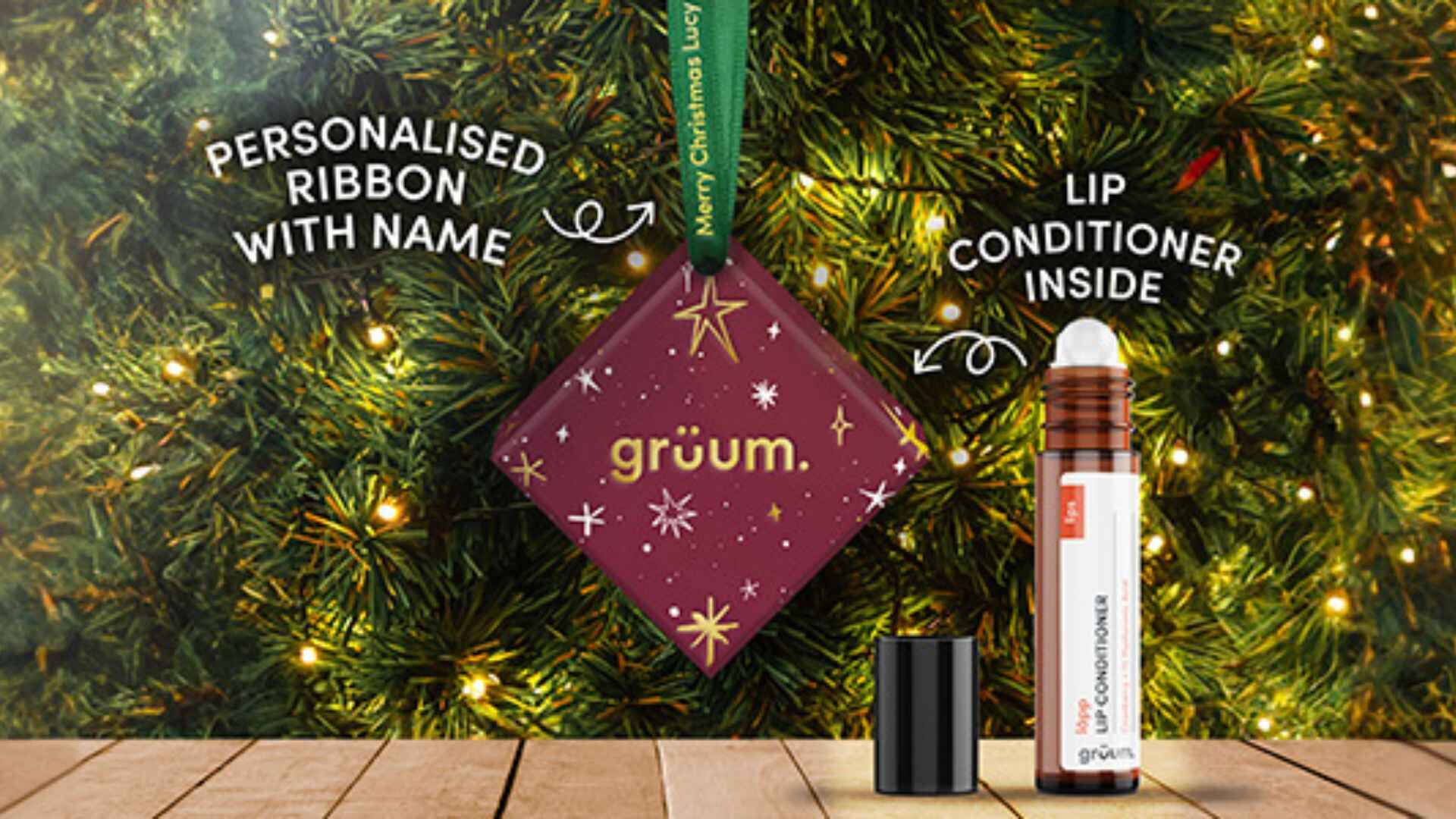 GET FREE LIP CONDITIONER +  PERSONALISED CHRISTMAS BAUBLE (WORTH £18)
